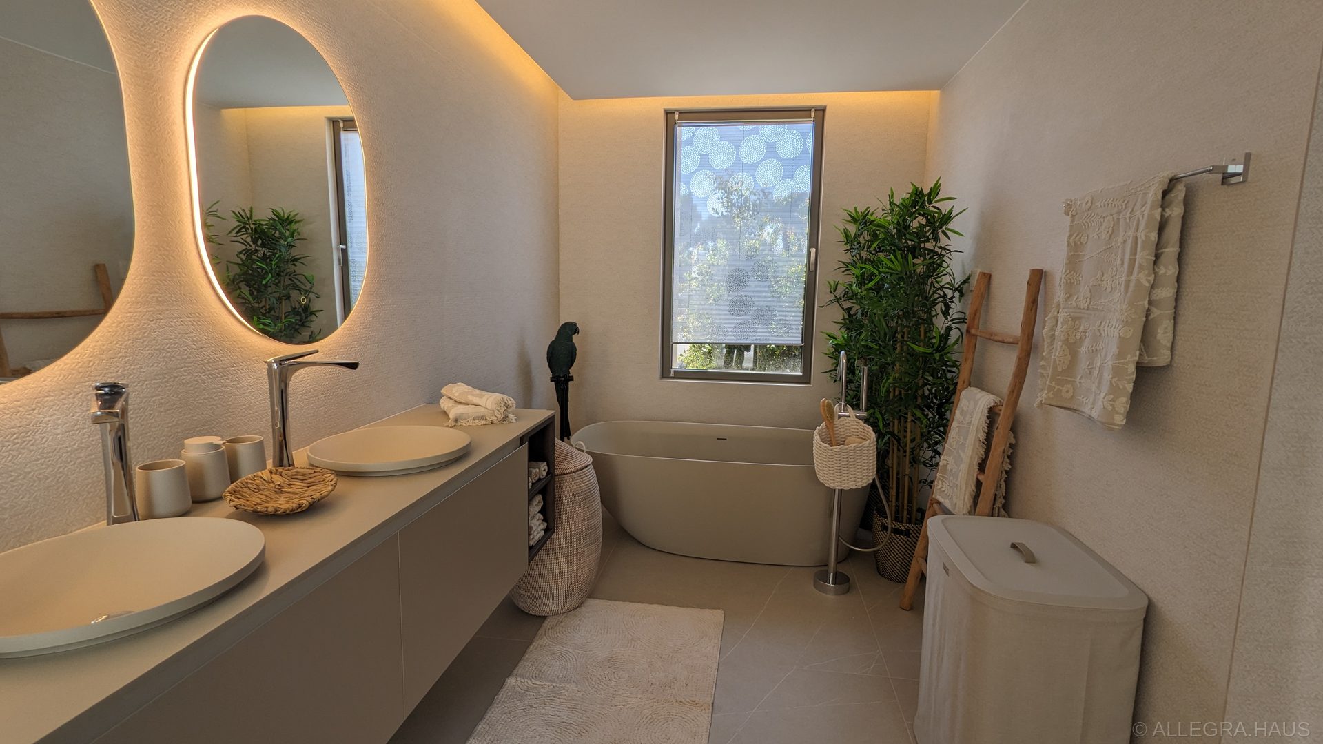 ALLEGRA Master Bad Doppelwaschtisch Badewanne ALLEGRA Master Bad Doppelwaschtisch Badewanne